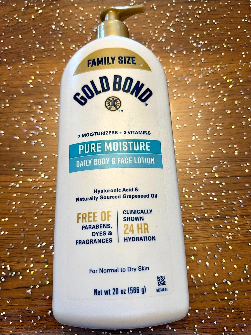 Gold Bond Pure Moisture Daily Body & Face Lotion Family Size Lotion